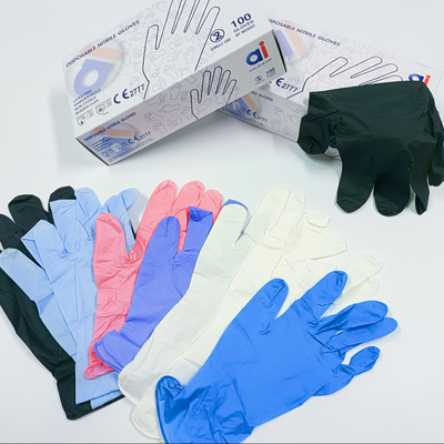 Food Safe HD Blue Nitrile Disposable Gloves 8 Mil Latex Free And Powder Free